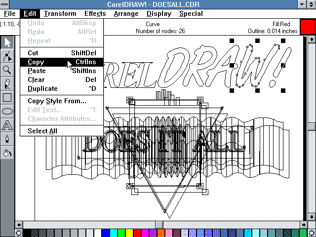 Corel Draw 2.0 - Edit